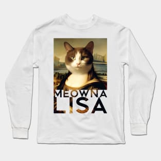 Mona Lisa Cat Tee Long Sleeve T-Shirt